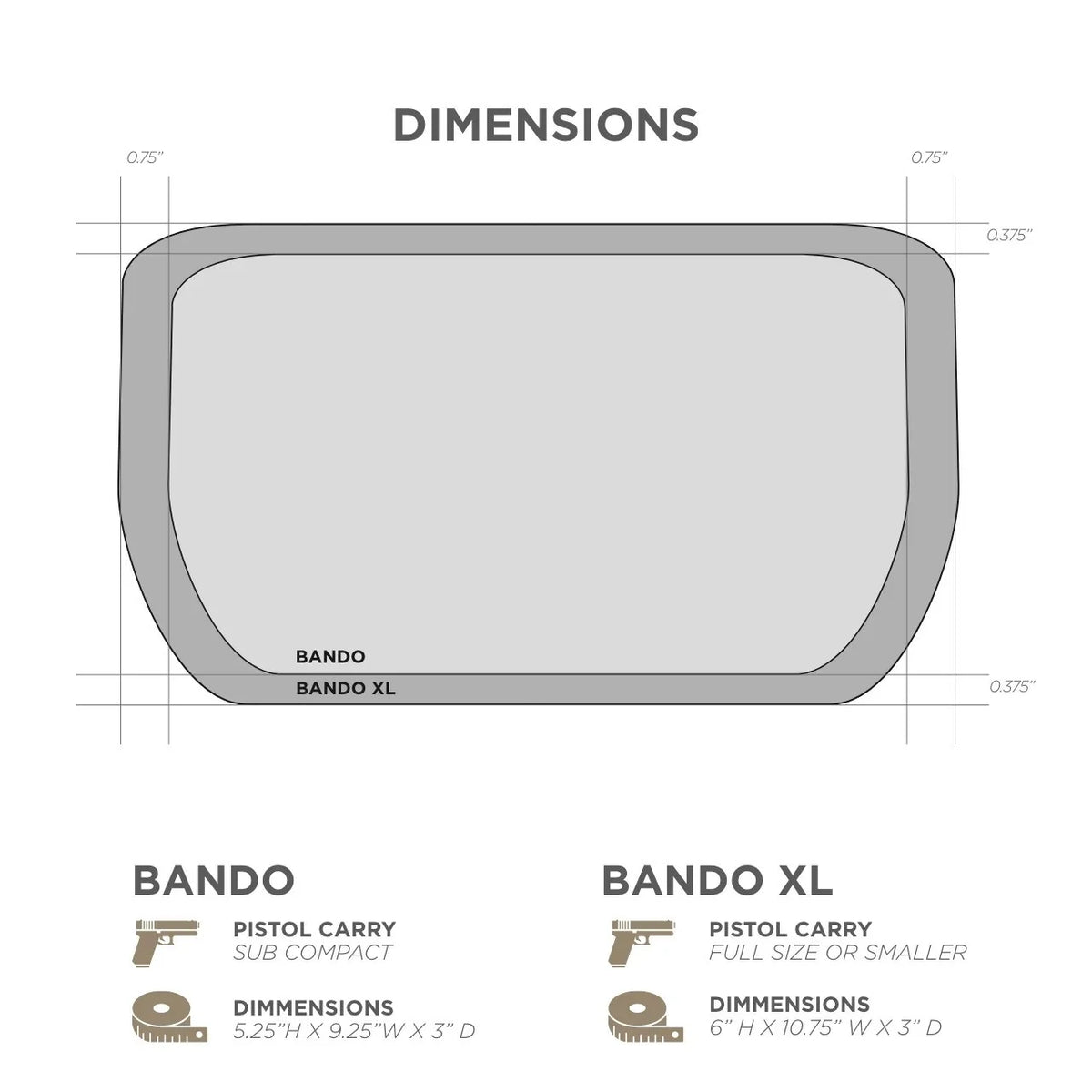 Eberlestock - Bando Bag Bæltetaske XL // Sort fra Eberlestock - billede nr. 2 hos GrejFreak.dk
