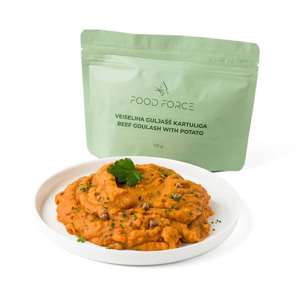 Food Force - Gullasch Med Oksekød og Kartoffel 150 g (611 kcal)-1-XtraGrej