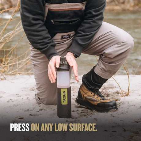 Grayl - Geopress Flaske Med Vandrensefilter 710ml // Sort Camo fra Grayl - billede nr. 8 hos GrejFreak.dk