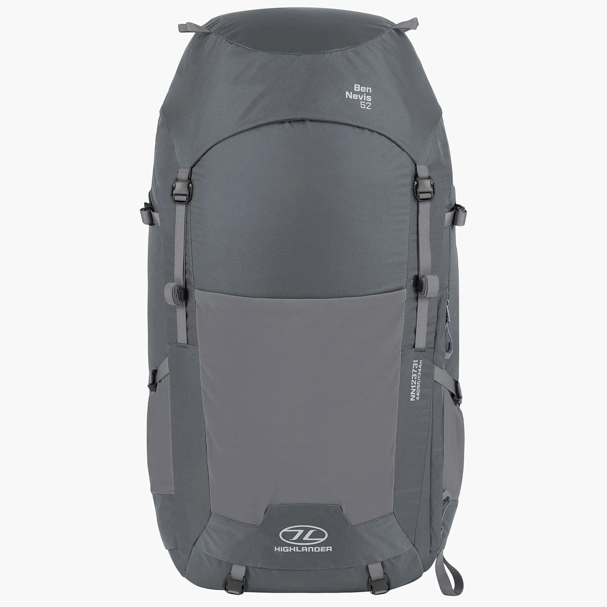 Highlander - Ben Nevis Herre Rygsæk 52L // Grå-1-XtraGrej