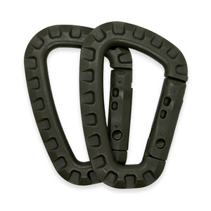 K-Force - ABS Karabiner (2 stk) - Olivengrøn fra K-Force Tactical - billede nr. 1 hos GrejFreak.dk