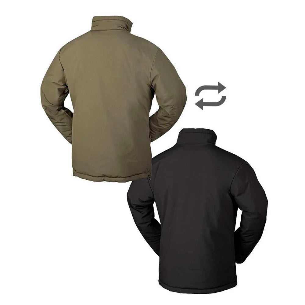 Mil-Tec - Cold Weather Vendbar Jakke Ranger Green / Sort-2-XtraGrej