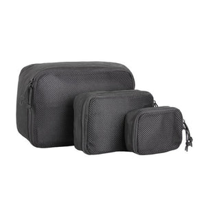 Mil-Tec - Mesh Pouch Sæt (3 pak) // Sort-1-XtraGrej