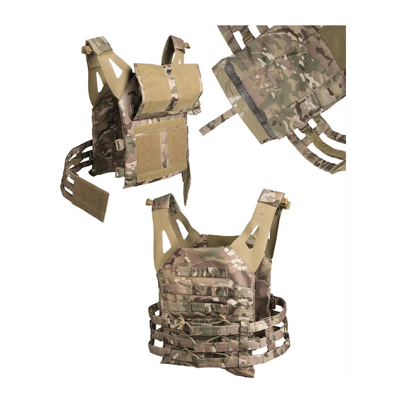 Mil-Tec - Plate Carrier Vest Gen II // Sort-2-XtraGrej