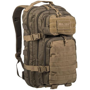Mil-Tec - US Assault Pack Small Olivengrøn / Coyote fra Mil-Tec - billede nr. 1 hos GrejFreak.dk