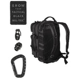 Mil-Tec - US Assault Pack Small Tactical Black fra Mil-Tec - billede nr. 2 hos GrejFreak.dk