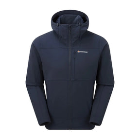 Montane - Krypton Herre Softshell Hoodie // Eclipse Blue-1-XtraGrej