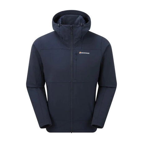 Montane - Krypton Herre Softshell Hoodie // Eclipse Blue-1-XtraGrej