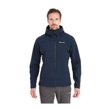 Montane - Krypton Herre Softshell Hoodie // Eclipse Blue-2-XtraGrej