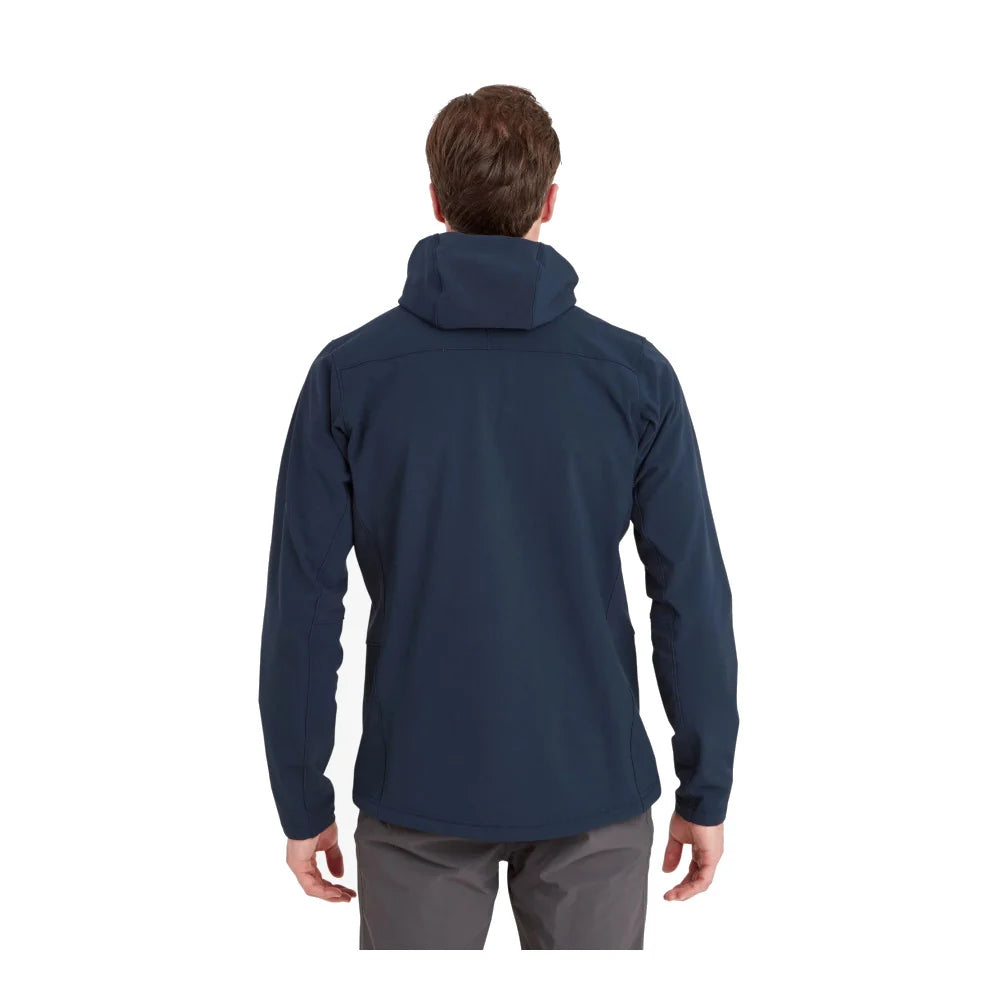Montane - Krypton Herre Softshell Hoodie // Eclipse Blue-3-XtraGrej