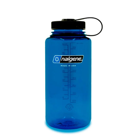 Nalgene - Wide Mouth Sustain Drikkeflaske 1L // Blå-1-XtraGrej