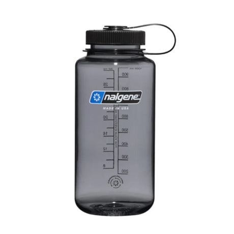 Nalgene - Wide Mouth Sustain Drikkeflaske 1L // Grå-1-XtraGrej