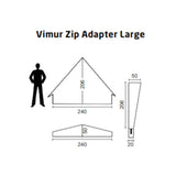Nordisk - Vimur Zip Adapter Large-7-XtraGrej