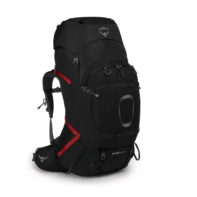 Osprey - Aether Plus 70 Herre Vandrerygsæk 70L // Sort-1-XtraGrej