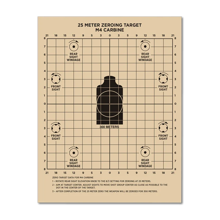 Rite In The Rain - 25 Meter Zeroing Target fra Rite in the Rain - billede nr. 1 hos GrejFreak.dk