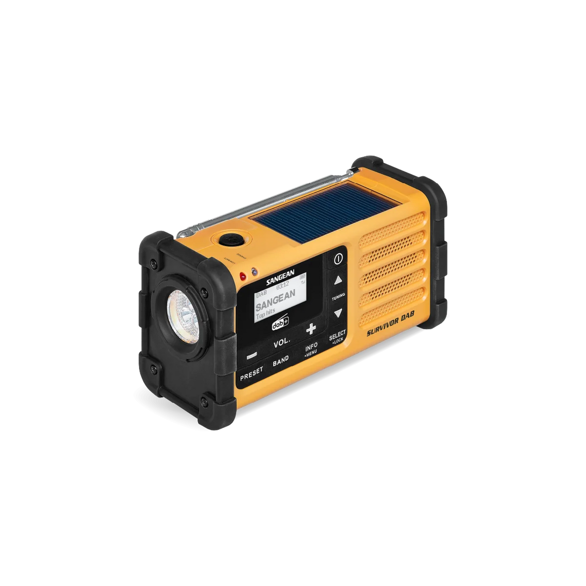 Sangean - MMR-88 DAB+/FM-RDS Multi-Powered Nødradio // Gul-4-XtraGrej
