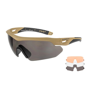 Swiss Eye - Nighthawk Beskyttelsesbriller // Coyote fra Swiss Eye - billede nr. 1 hos GrejFreak.dk