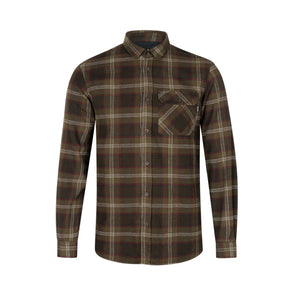 Seeland - Glen Flannel Skjorte // Pine Green Check fra Seeland - billede nr. 1 hos GrejFreak.dk