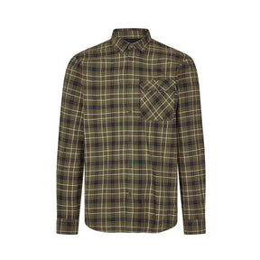 Seeland - Glen Flannel Skjorte // Grape Leaf/Dark Navy Check fra Seeland - billede nr. 1 hos GrejFreak.dk