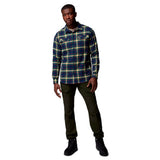 Columbia - Flare Gun Stretch Flannel Langærmet Herre Skjorte // Navy-4-XtraGrej