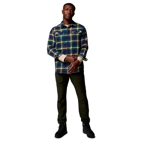 Columbia - Flare Gun Stretch Flannel Langærmet Herre Skjorte // Navy-5-XtraGrej