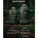 Savotta - Kantamus 60L Rygsæk // Sort fra Savotta - billede nr. 2 hos GrejFreak.dk