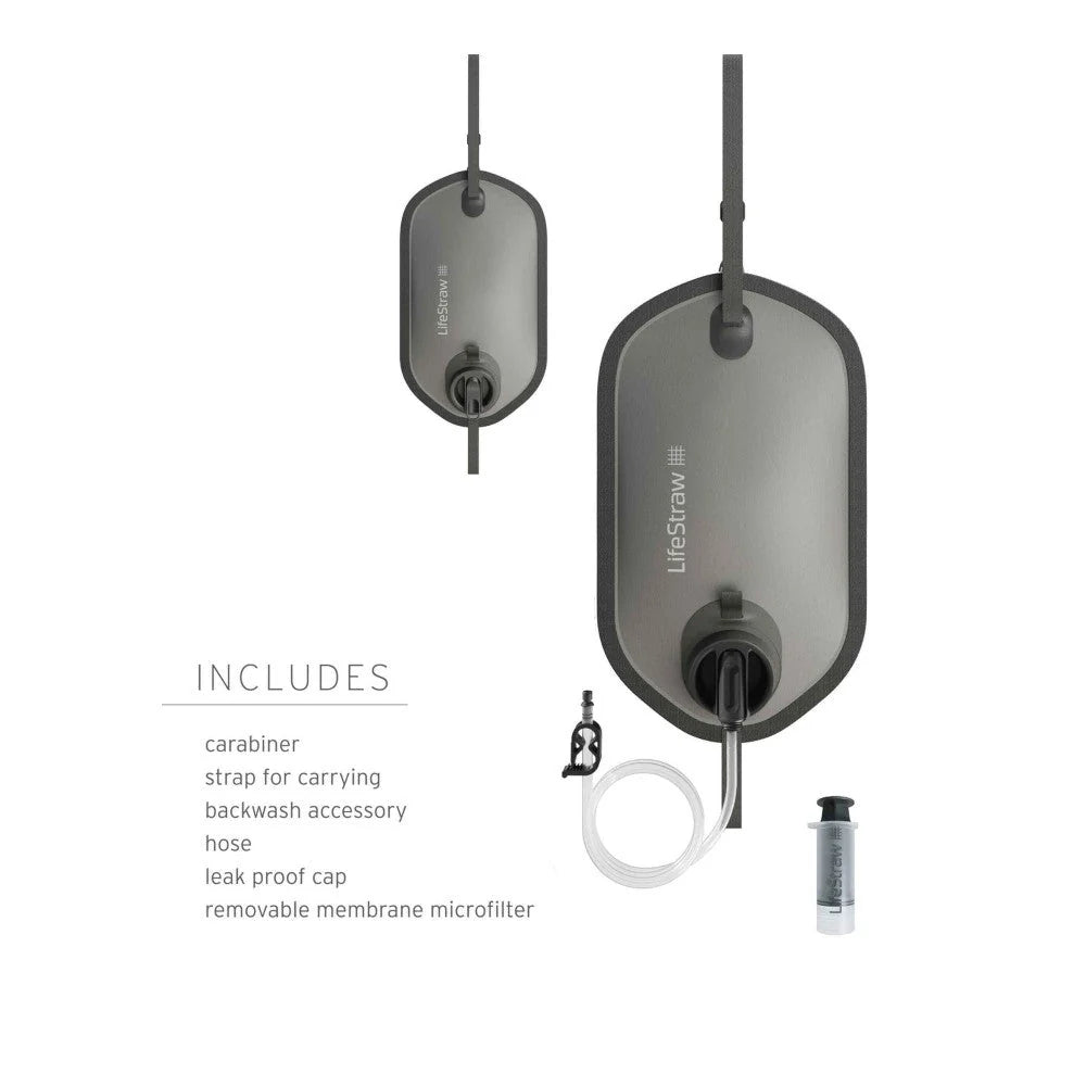 LifeStraw - Peak Large Gravity Vandfilter System 8L // Dark Grey fra LifeStraw - billede nr. 3 hos GrejFreak.dk