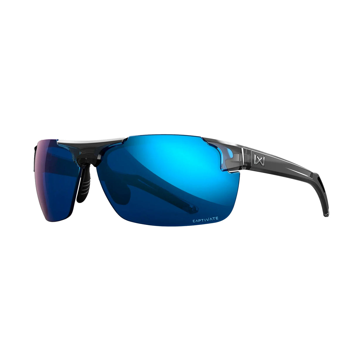 Wiley X - PRIME Captivate // Pol Blue Mirror - Gloss Crystal Grey Frame fra Wiley X - billede nr. 1 hos GrejFreak.dk