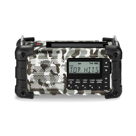 Sangean - MMR-99 DAB+/FM/Bluetooth/AUX - Multi-Powered Digital Nødradio // Arctic Camo-1-XtraGrej