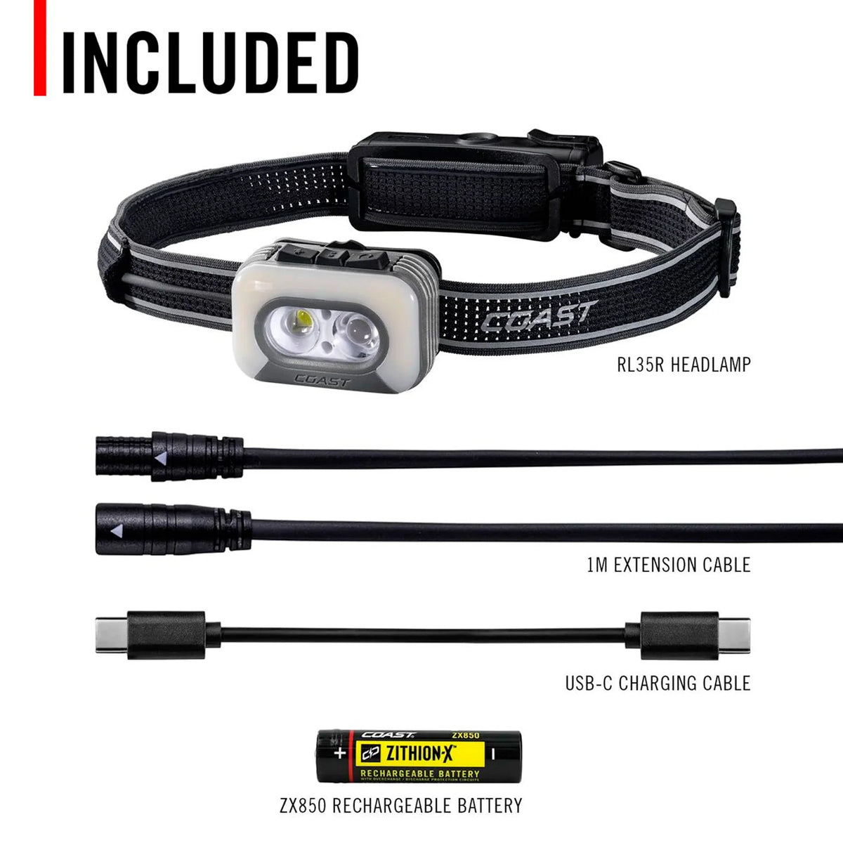 Coast - RL35R Genopladelig Pandelampe Med Stemmestyring 1100 Lumen fra Coast - billede nr. 3 hos GrejFreak.dk