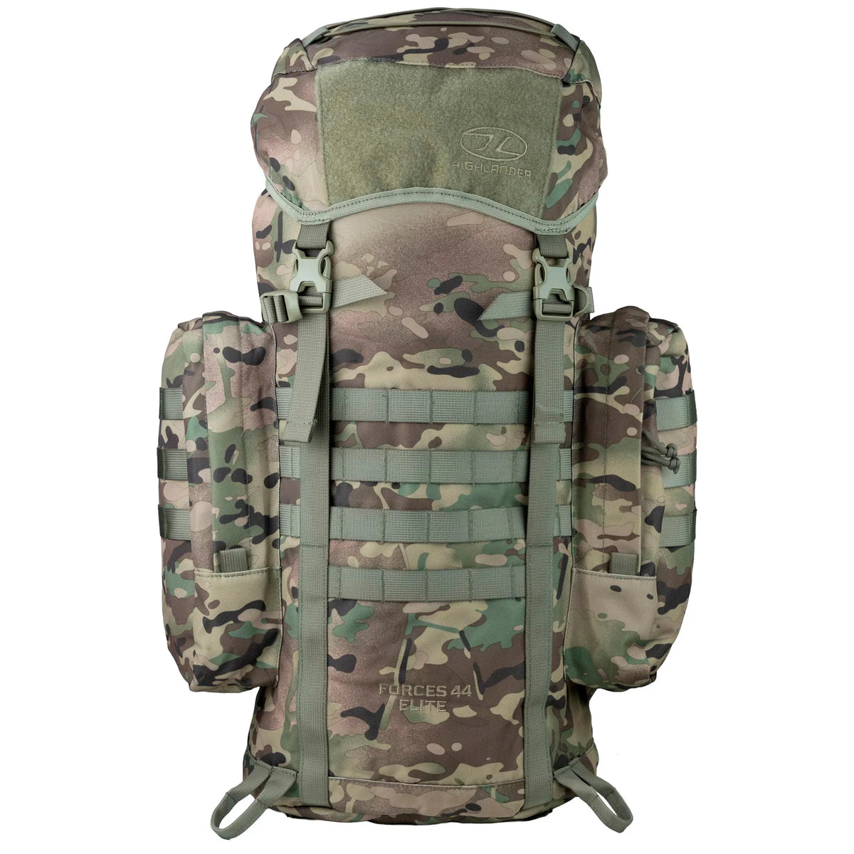 Highlander - Forces Elite Patruljerygsæk 44L // HMTC/Camo fra Highlander - billede nr. 1 hos GrejFreak.dk