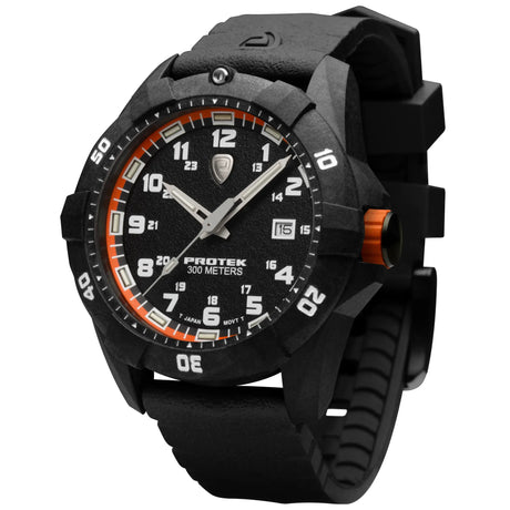 ProTek - PT1004 42 mm Outdoor Ur // Sort & Orange fra ProTek - billede nr. 2 hos GrejFreak.dk