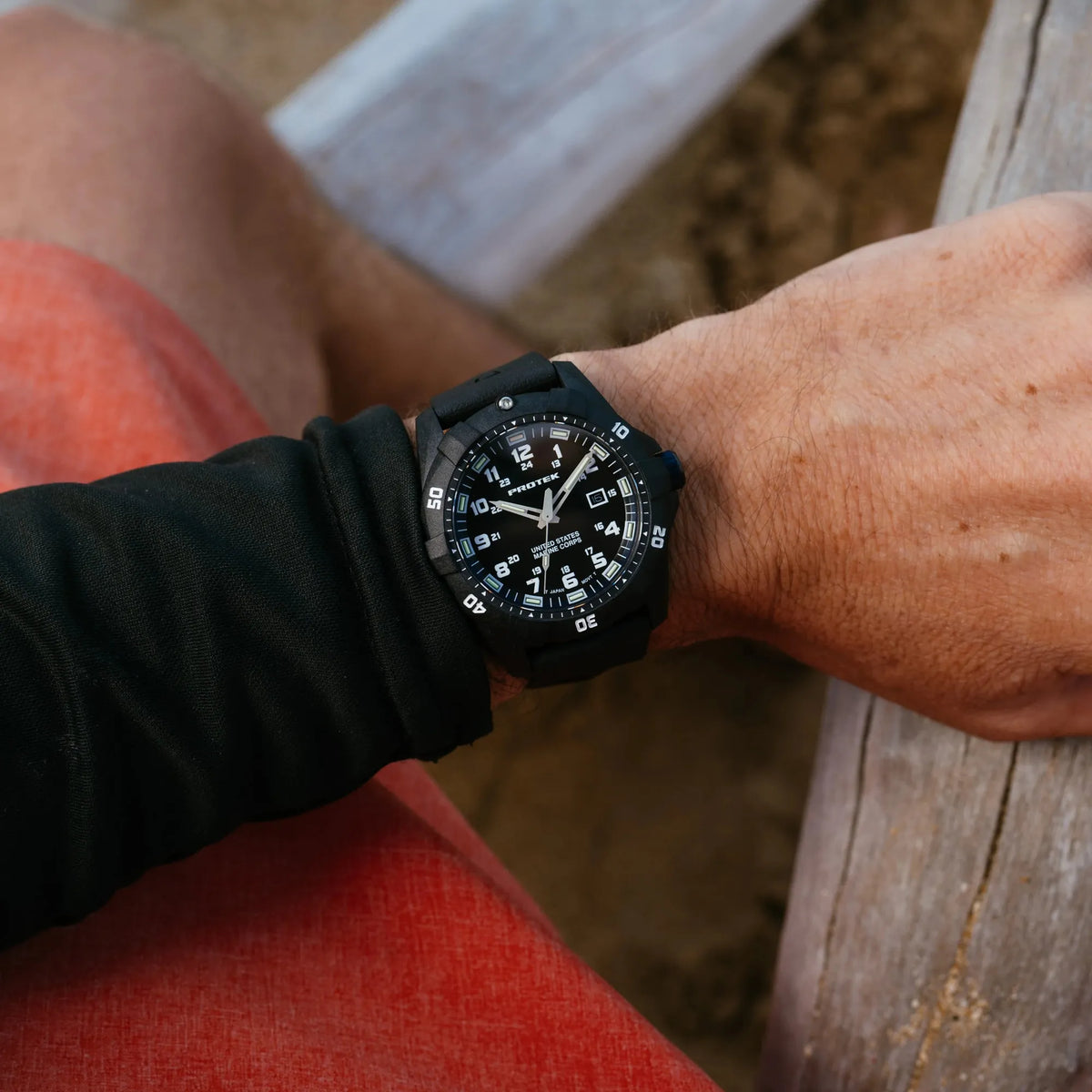 ProTek - PT1013 USMC 42 mm Outdoor Ur // Sort & Blå fra ProTek - billede nr. 9 hos GrejFreak.dk