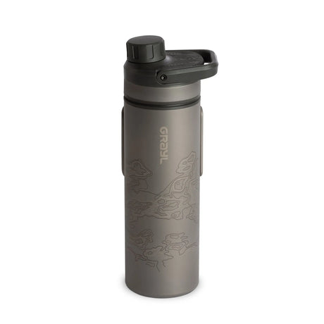 Grayl - UltraPress Titanium flaske med Vandrensefilter 500 ml // Sort fra Grayl - billede nr. 1 hos GrejFreak.dk
