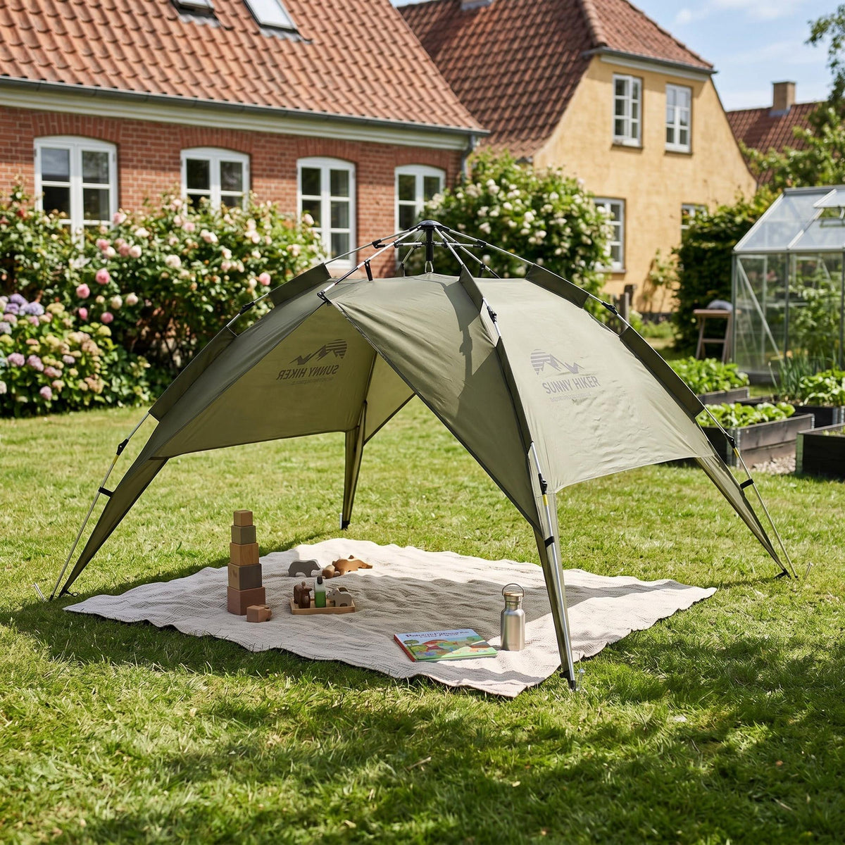Sunny Hiker - Pop-up Telt m. Pavillon (3 pers.) fra Sunny Hiker - billede nr. 5 hos GrejFreak.dk