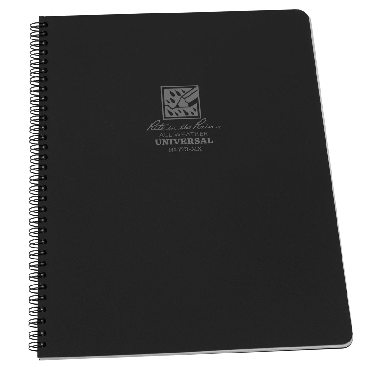Rite in The Rain - Side Spiral Notebook 22 x 28 cm // Sort fra Rite In The Rain - billede nr. 1 hos GrejFreak.dk