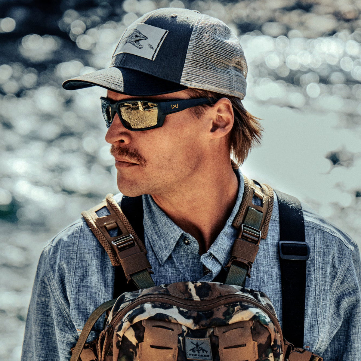 Wiley X - Alpine Captivate Ballistiske Solbriller // Transparent Stel - Pol Grøn Tungsten Mirror fra Wiley X - billede nr. 4 hos GrejFreak.dk