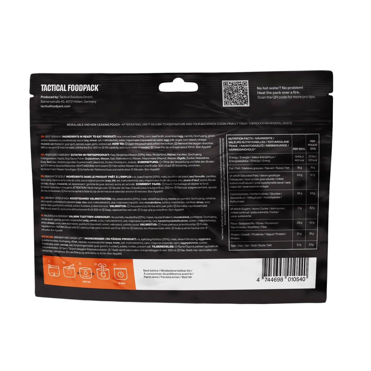 Tactical Foodpack - Bibimbap Med Oksekød, 532 kcal fra Tactical Foodpack - billede nr. 2 hos GrejFreak.dk