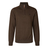Seeland - Pine Half Zip Sweater // Dark Brown fra Seeland - billede nr. 1 hos GrejFreak.dk