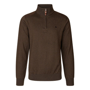 Seeland - Pine Half Zip Sweater // Dark Brown fra Seeland - billede nr. 1 hos GrejFreak.dk