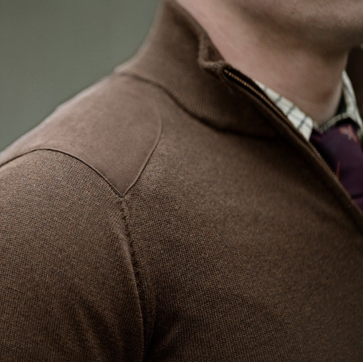 Seeland - Pine Half Zip Sweater // Dark Brown fra Seeland - billede nr. 4 hos GrejFreak.dk