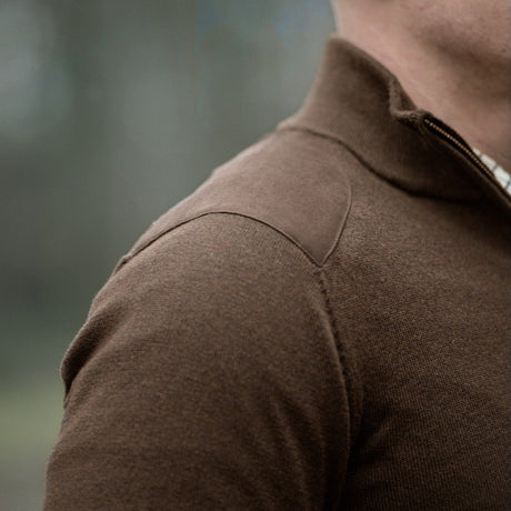 Seeland - Pine Half Zip Sweater // Dark Brown fra Seeland - billede nr. 5 hos GrejFreak.dk