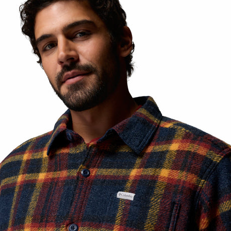 Columbia - Hunter Arch Skjortejakke // Collegiate Navy Track Plaid-4-XtraGrej