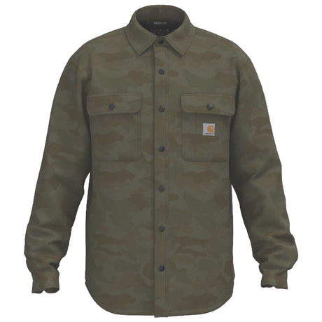 Carhartt - Canvas Fleece Foret Skjortejakke // Army Green Camo-1-XtraGrej