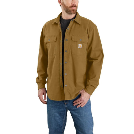 Carhartt - Canvas Fleece Foret Skjortejakke // Oak Brown-2-XtraGrej