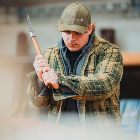Carhartt - Flannel Sherpa Foret Skjortejakke // Night Fatigue-5-XtraGrej