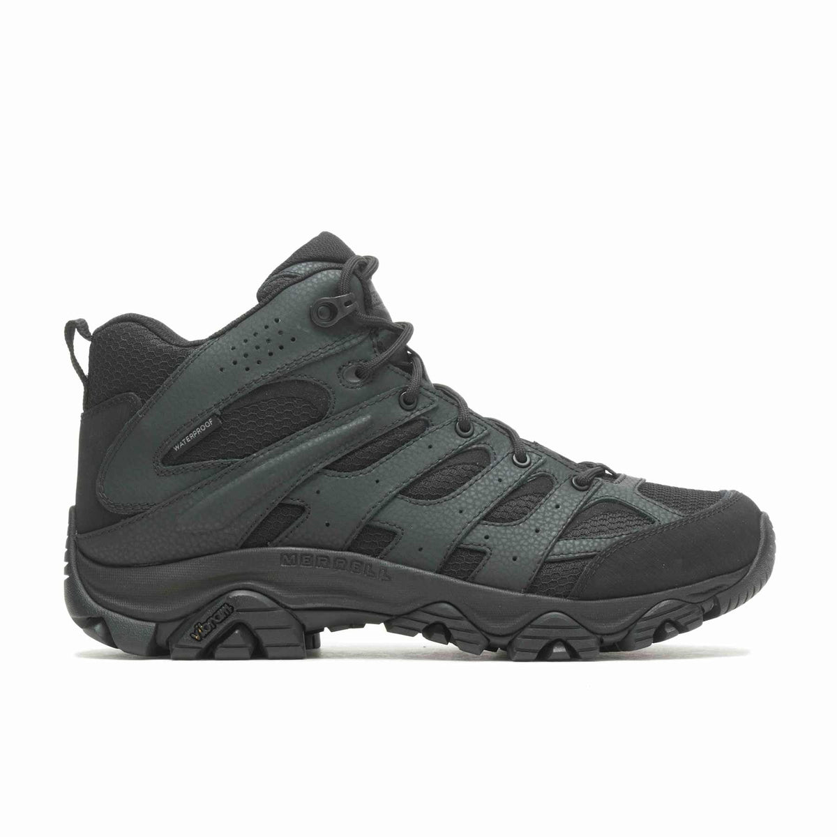 Merrell - Moab 3 Mid Tactical WP Unisex Vandrestøvler // Sort fra Merrell - billede nr. 1 hos GrejFreak.dk