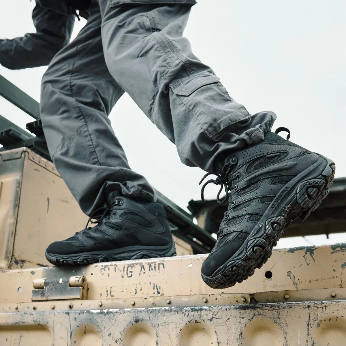 Merrell - Moab 3 Mid Tactical WP Unisex Vandrestøvler // Sort fra Merrell - billede nr. 8 hos GrejFreak.dk