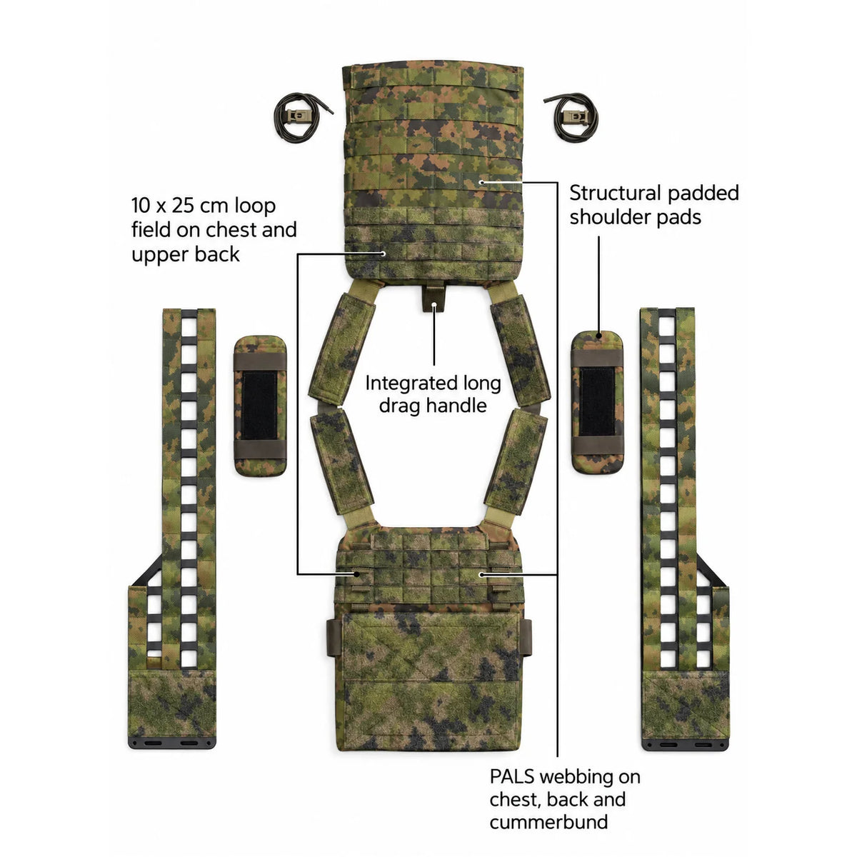 Savotta - Varjelus Plate Carrier // Grøn fra Savotta - billede nr. 2 hos GrejFreak.dk