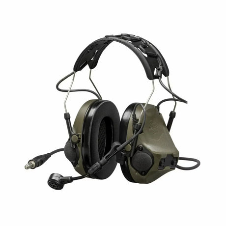 3M Peltor - ComTac VIII Høreværn NATO Wire 29 dB // Grøn-1-XtraGrej